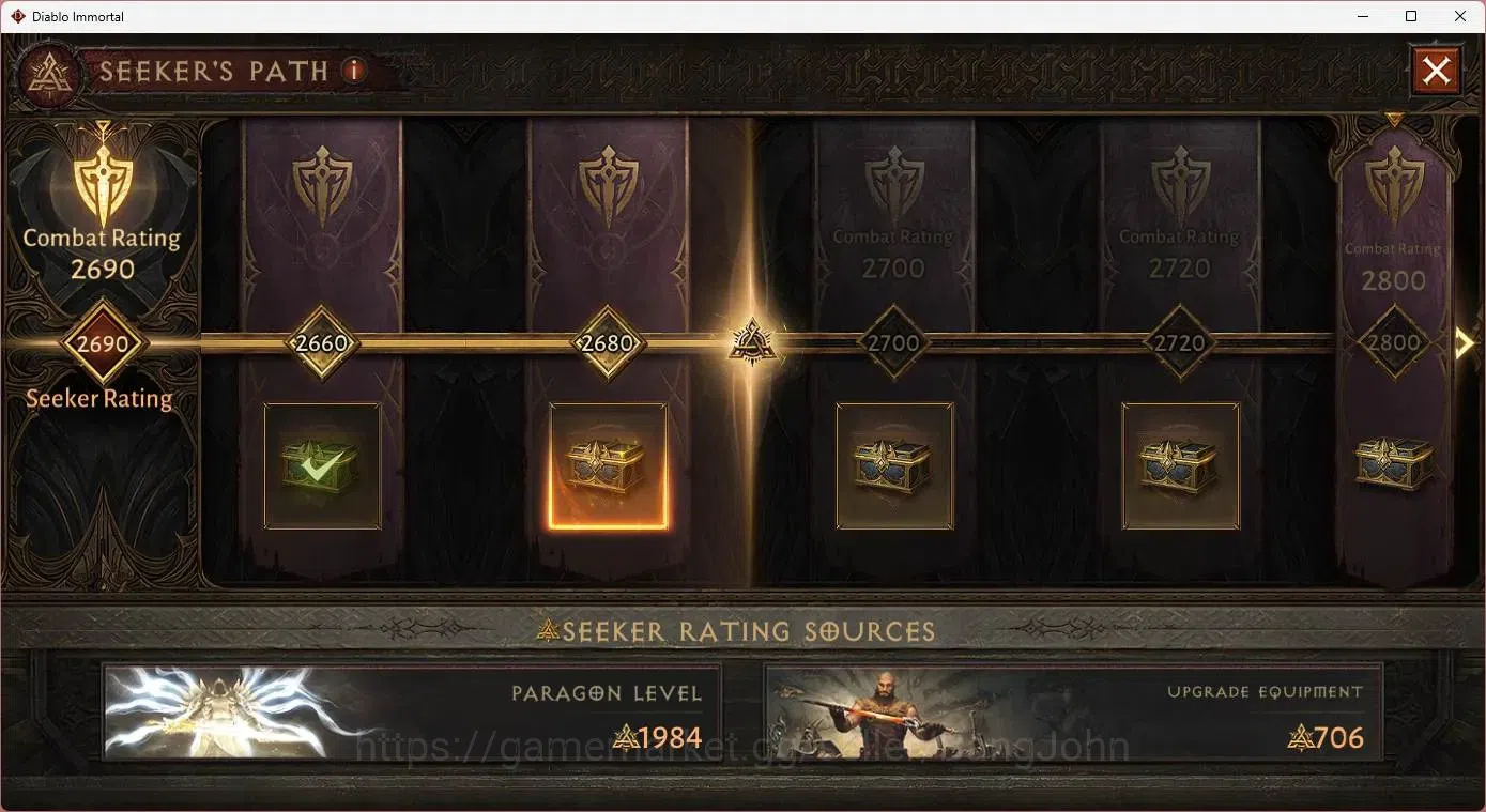 Diablo Immortal Accounts Mid-Tier SA - Oza | 60 (742) Barbarian | CR 42K | Reso 540 | Inferno 4 | 1 Cosmetics |MYRRJEN Lv 30 11