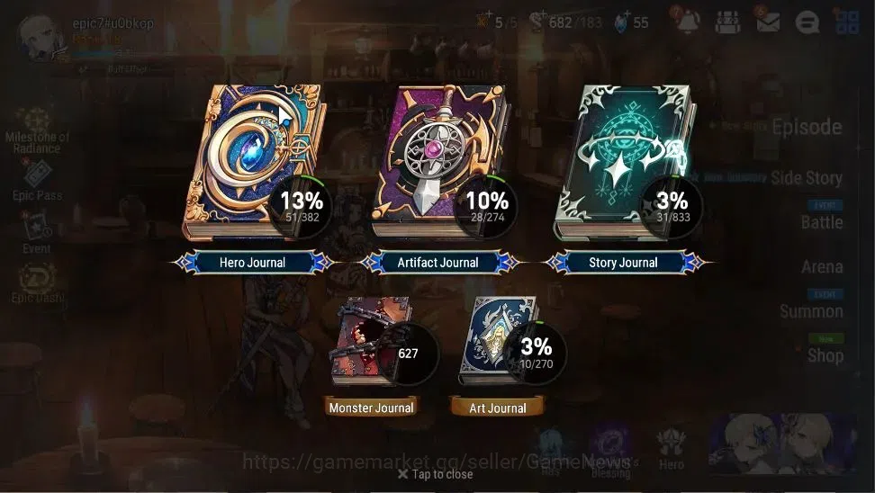 Epic Seven Accounts GLOBAL|UnVerif|2 ML(Rhianna&Luciel, Maid Chloe)+Te image 3