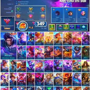 Mobile Legends: Bang Bang Collector #3551 349 Skins | Legend Alucard | Prime Beatrix | image 1