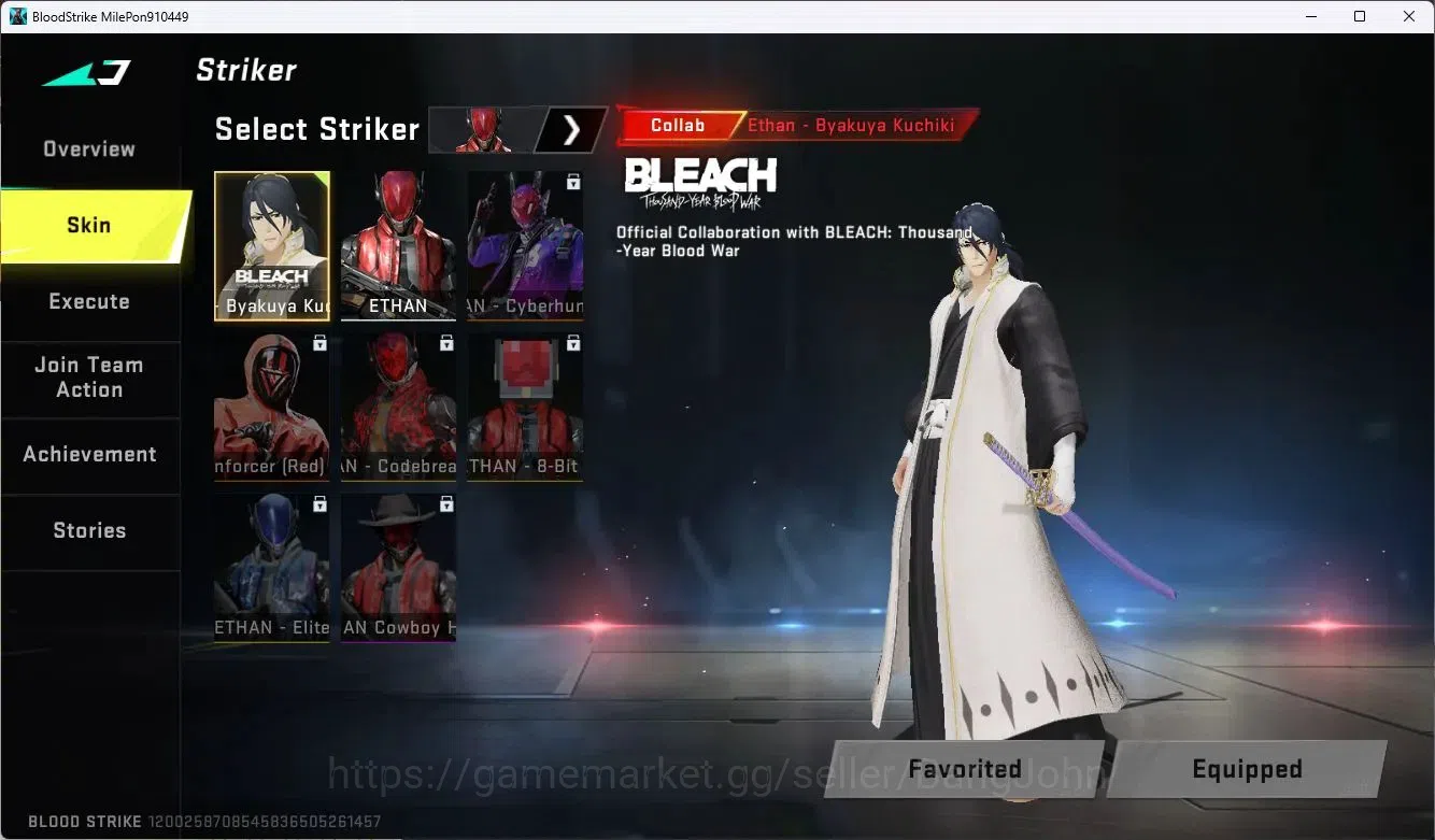 Blood Strike Accounts ASIA | Ultra M4A1-Apocalypse | BLEACH Byakuya Kuch image 5