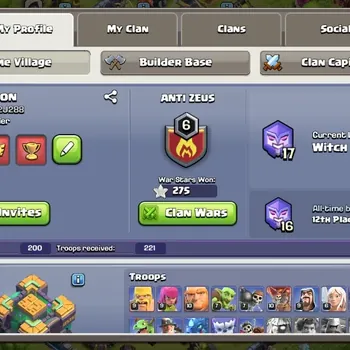 Clash of Clans Accounts High-End TH14-BH6 | Lv.88 | BK61,AQ61,MP44,GW29,RC20 | HH8 |BM10| 2 Legendary&3 Gold Skins | 381