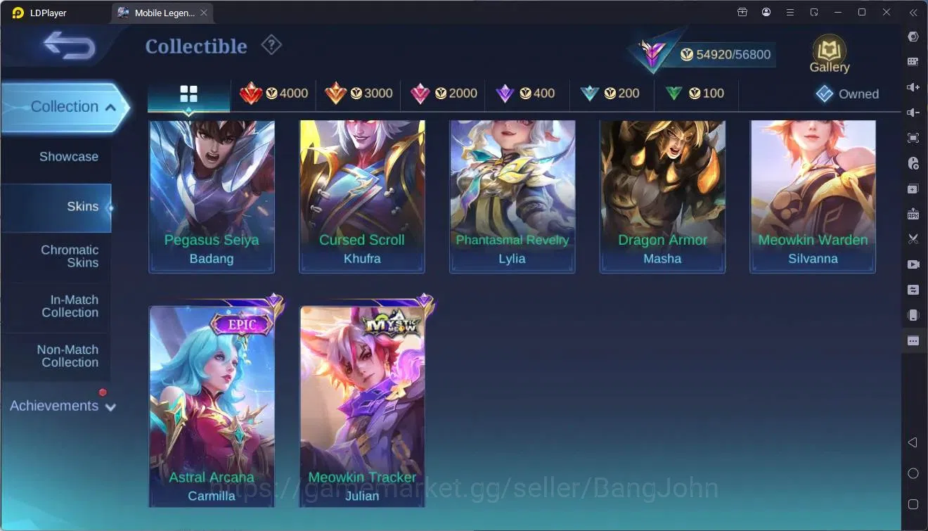 Mobile Legends: Bang Bang Accounts Global|Hero 119|Skin 253|Renowned|5-STAR Angela,Ka image 13