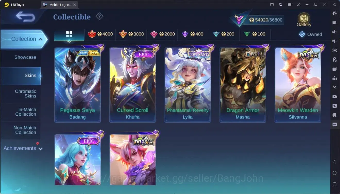 Mobile Legends: Bang Bang Accounts Global|Hero 119|Skin 253|Renowned|5-STAR Angela,Ka image 14