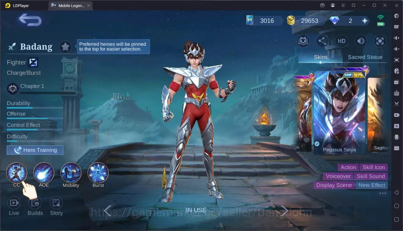 Mobile Legends: Bang Bang Accounts Global|Hero 119|Skin 253|Renowned|5-STAR Angela,Ka image 2