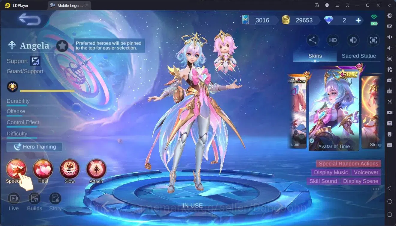 Mobile Legends: Bang Bang Accounts Global|Hero 119|Skin 253|Renowned|5-STAR Angela,Ka image 9