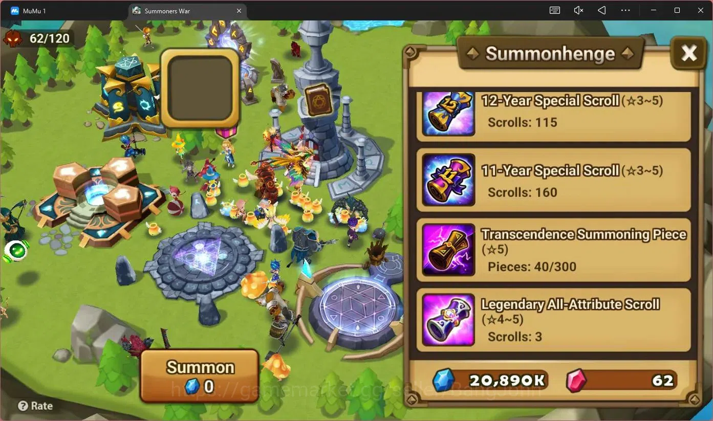 Summoners War: Sky Arena Accounts GLOBAL | NB 5 TESHAR,Starter Gacha 115 12Y+160 11Y image 3