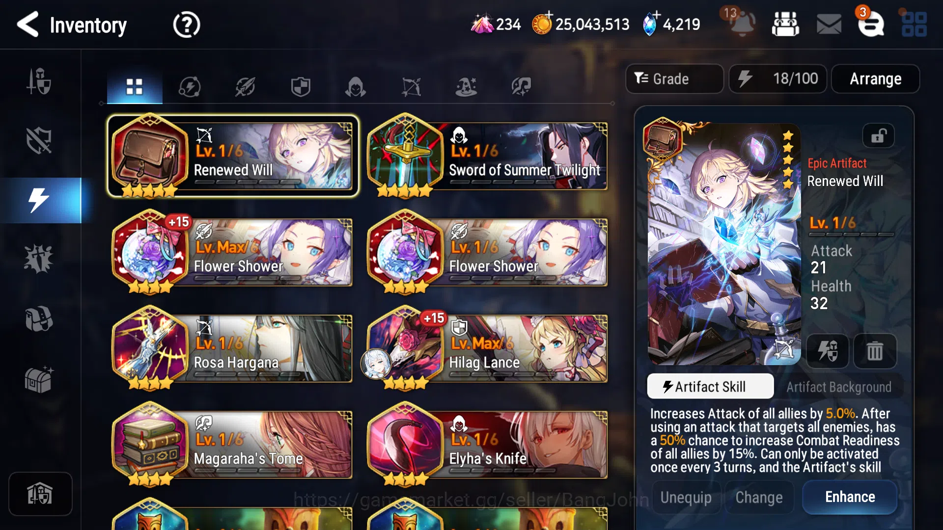 Epic Seven Accounts GLOBAL Unverif|5ML(Ilynav,Belian,Krau,NC Lancy,SE image 7