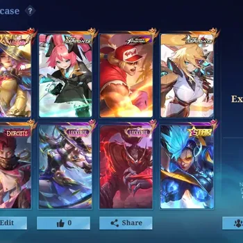 Mobile Legends: Bang Bang Accounts Collector Hero 120|Skins 314|Legend Lesley|2 KOF(Paquito,Karina),2