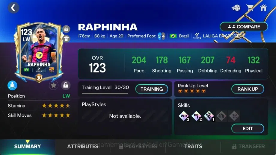 EA SPORTS FC Mobile Accounts OVR 125/90B Value|9 EVO(Dembele,Messi,Gabriel UTOT image 10