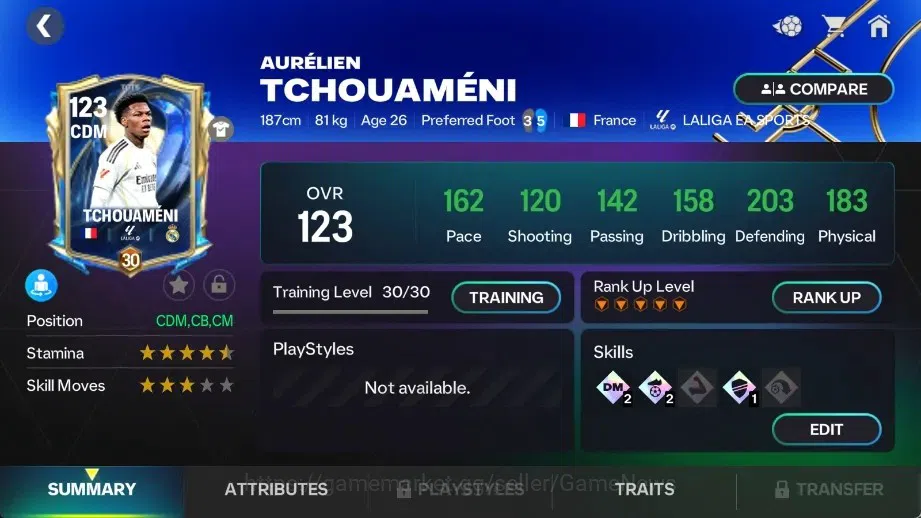 EA SPORTS FC Mobile Accounts OVR 125/90B Value|9 EVO(Dembele,Messi,Gabriel UTOT image 14