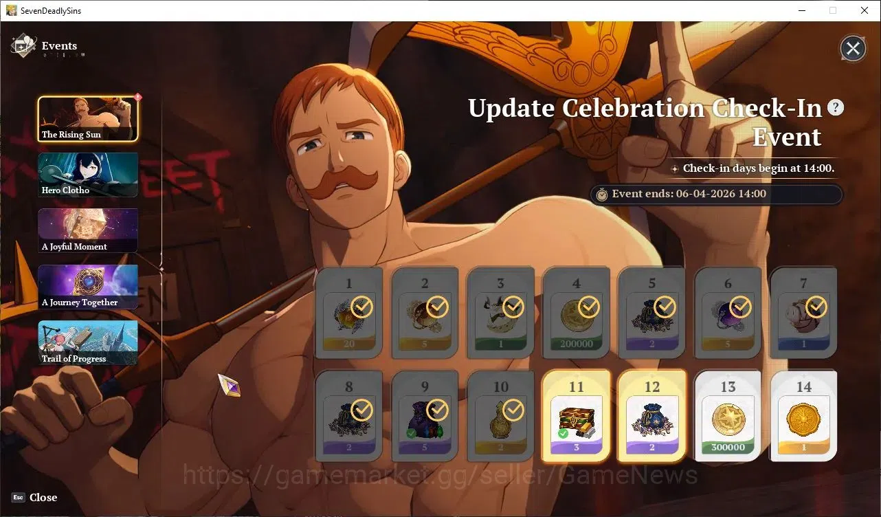 The Seven Deadly Sins: Origin Accounts SEA|Lvl 41|6 SSR|MeliodasP6,MannieP5,GuilaP2,Cloth image 15