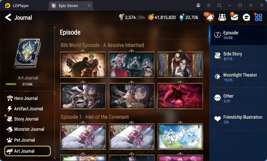 Epic Seven Accounts Global Unverif | 6ML | 7 ML | LOTS | Cermin | Aven image 18