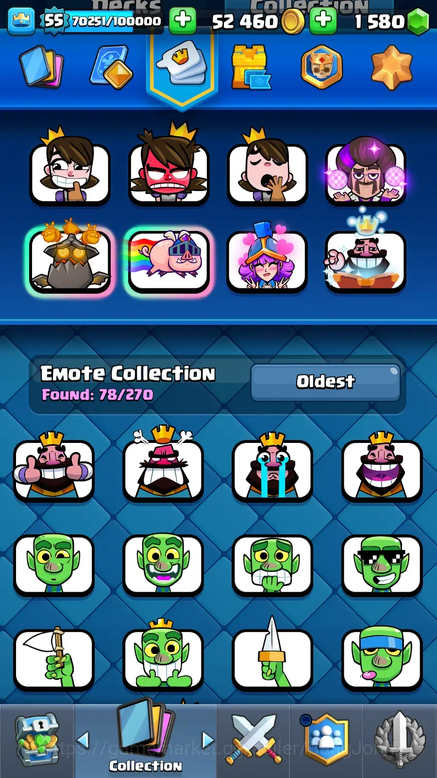 Clash Royale Accounts Lv 55|Trophy 9500|KTL 15|Limited Skin|Max 1-Card 1 image 13