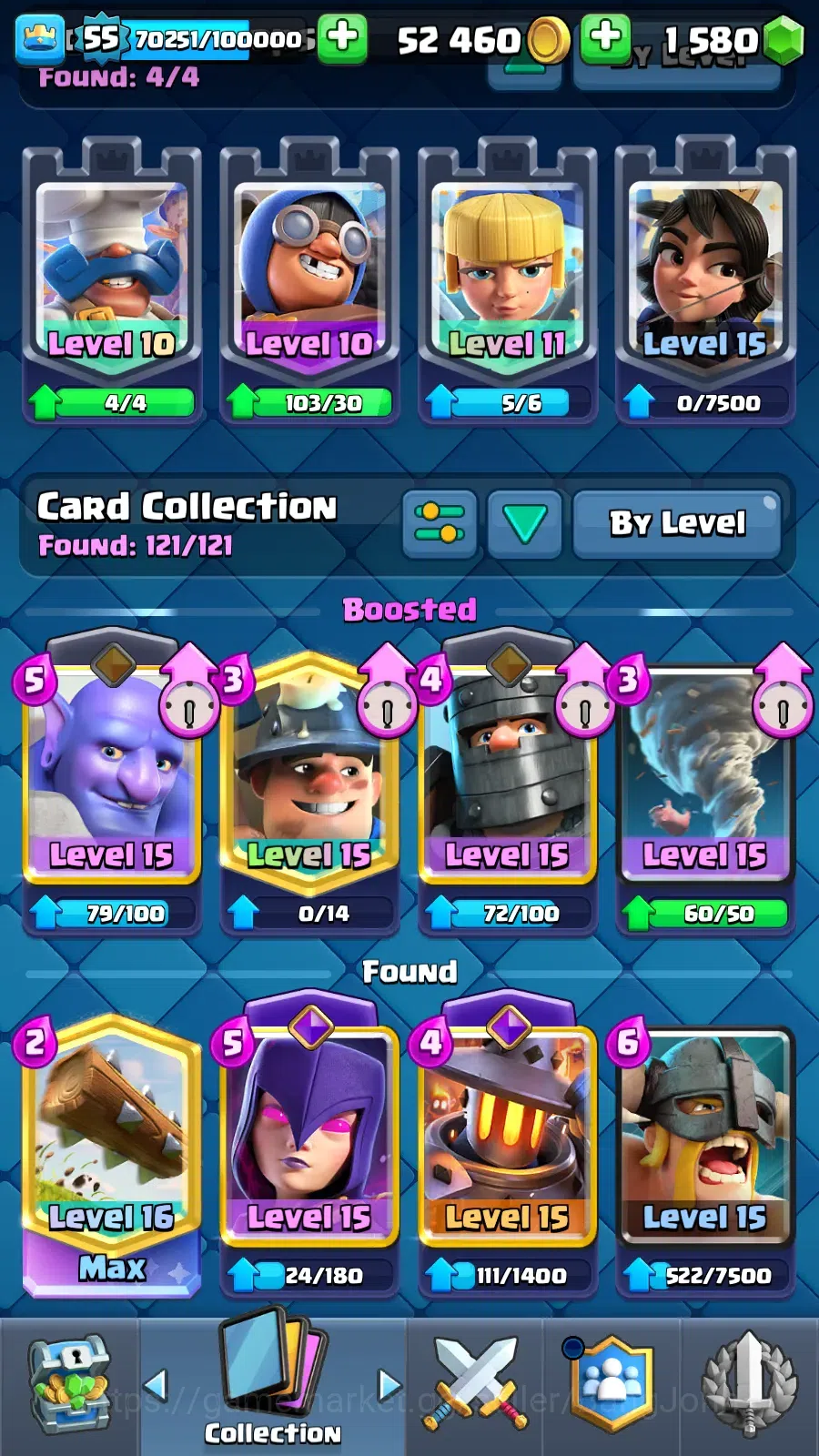 Clash Royale Accounts Lv 55|Trophy 9500|KTL 15|Limited Skin|Max 1-Card 1 image 2