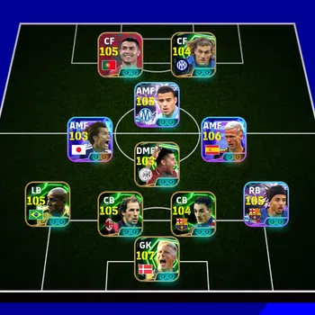 eFootball Accounts Mid-Tier EFB MOBILE [TS 3231] | Epic Smeichel,Roberto Carlos,Viera | Showtime Kounde,Olmo,Greenwood