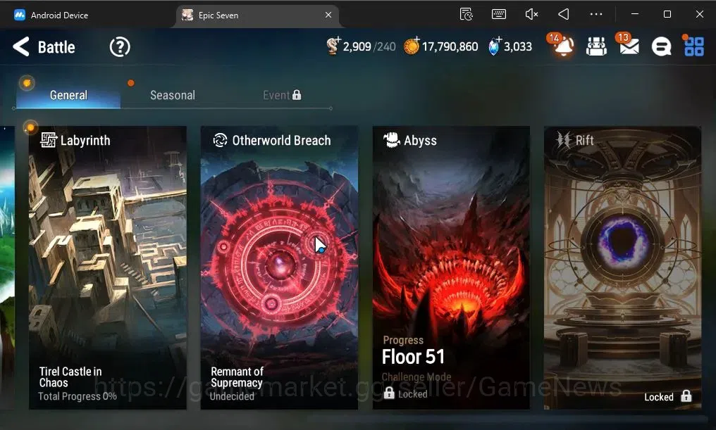 Epic Seven Accounts GLOBAL Unverif|New Era|5 ML(Ruele oL,Belian,EW Lud image 14