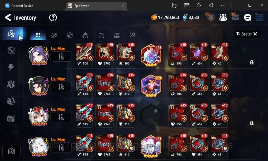 Epic Seven Accounts GLOBAL Unverif|New Era|5 ML(Ruele oL,Belian,EW Lud image 8