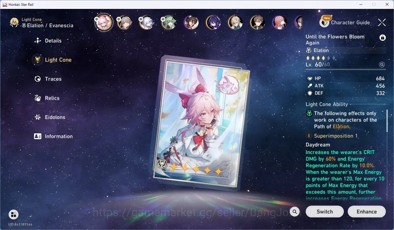 Honkai Star Rail Accounts ASIA|TL 48|5 Char Limited [Evanescia+(Sign)],Yao G image 13