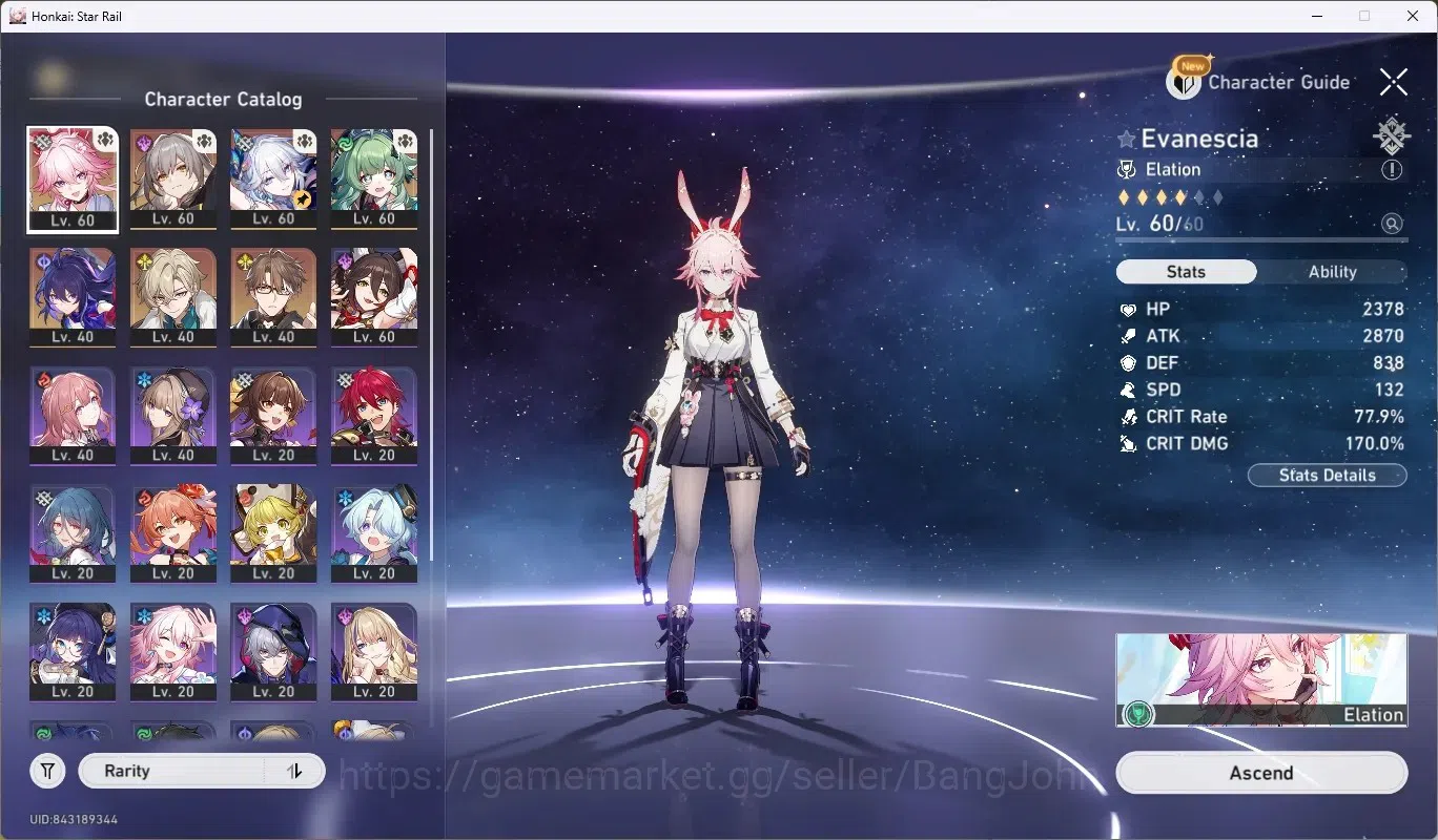 Honkai Star Rail Accounts ASIA|TL 48|5 Char Limited [Evanescia+(Sign)],Yao G image 2