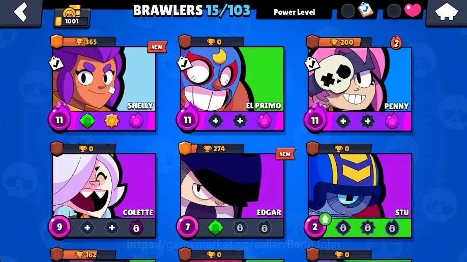 Brawl Stars Accounts Global | 1001 Thropy|15 Brawler|3 Max Lv  Hypercha image 5