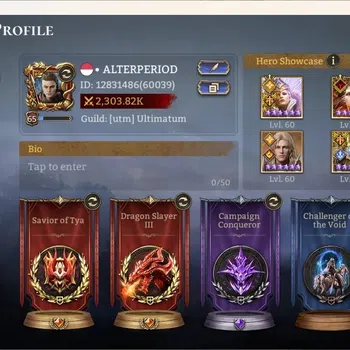 Watcher of Realms Accounts End-Game Global 60xx|Power 2,3M|4 Lord:Jezebelle,Ingrid,Solcandes,Aracha|31 Legend|146 RSC|41