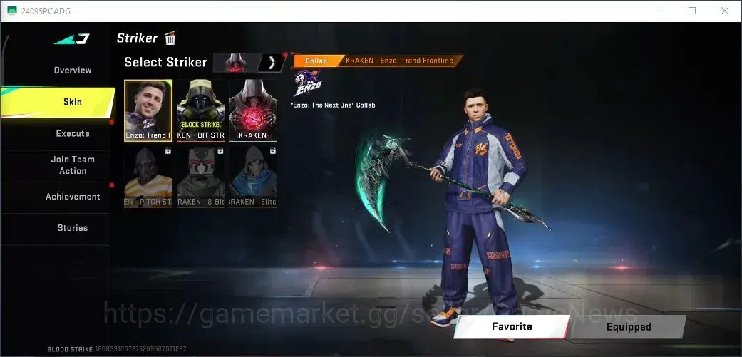 Blood Strike Accounts ASIA|ETERNAL Desert Eagle|Mele Ultra Scythe,Colab image 9