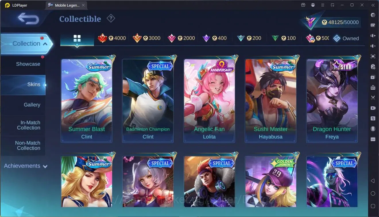 Mobile Legends: Bang Bang Accounts Collector Global |Hero 87|Skin 195|Renowned|CC Natalia,Valir|Luckybox 16