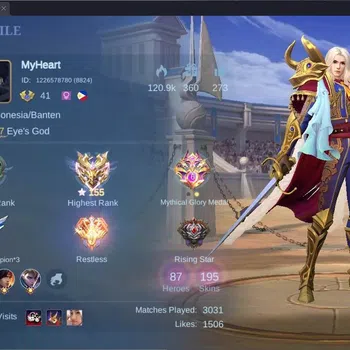 Mobile Legends: Bang Bang Accounts Collector Global |Hero 87|Skin 195|Renowned|CC Natalia,Valir|Luckybox