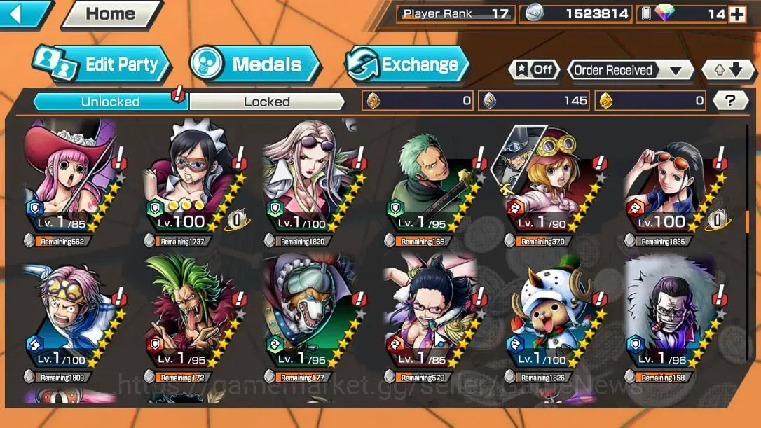 One Piece Bounty Rush Accounts Global|3EX 1MAX|Great Pirate Newgate,Battle Monste image 10