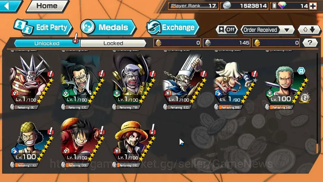 One Piece Bounty Rush Accounts Global|3EX 1MAX|Great Pirate Newgate,Battle Monste image 16