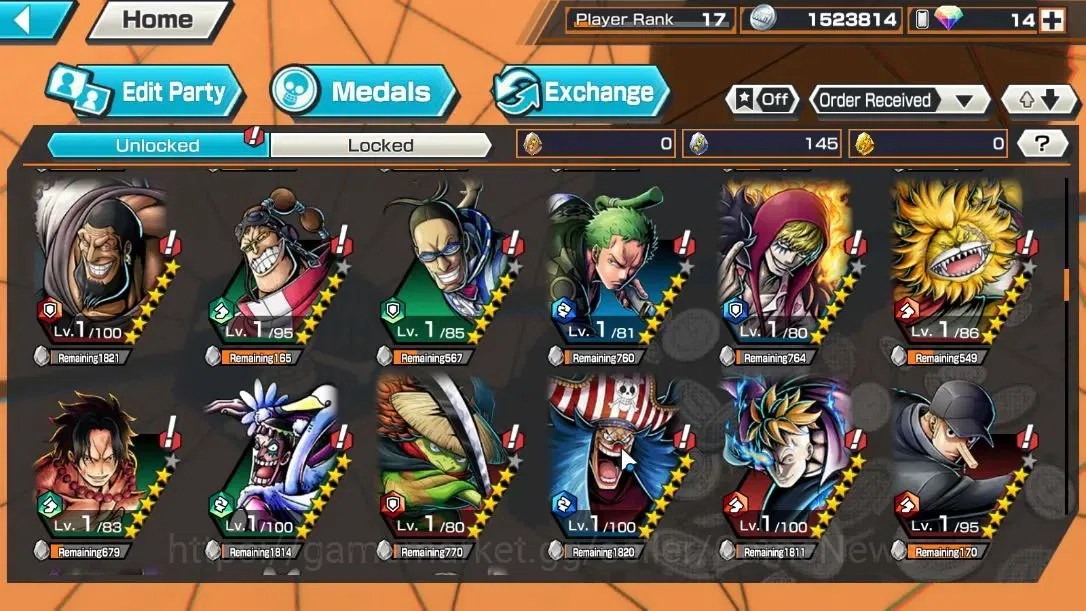 One Piece Bounty Rush Accounts Global|3EX 1MAX|Great Pirate Newgate,Battle Monste image 9