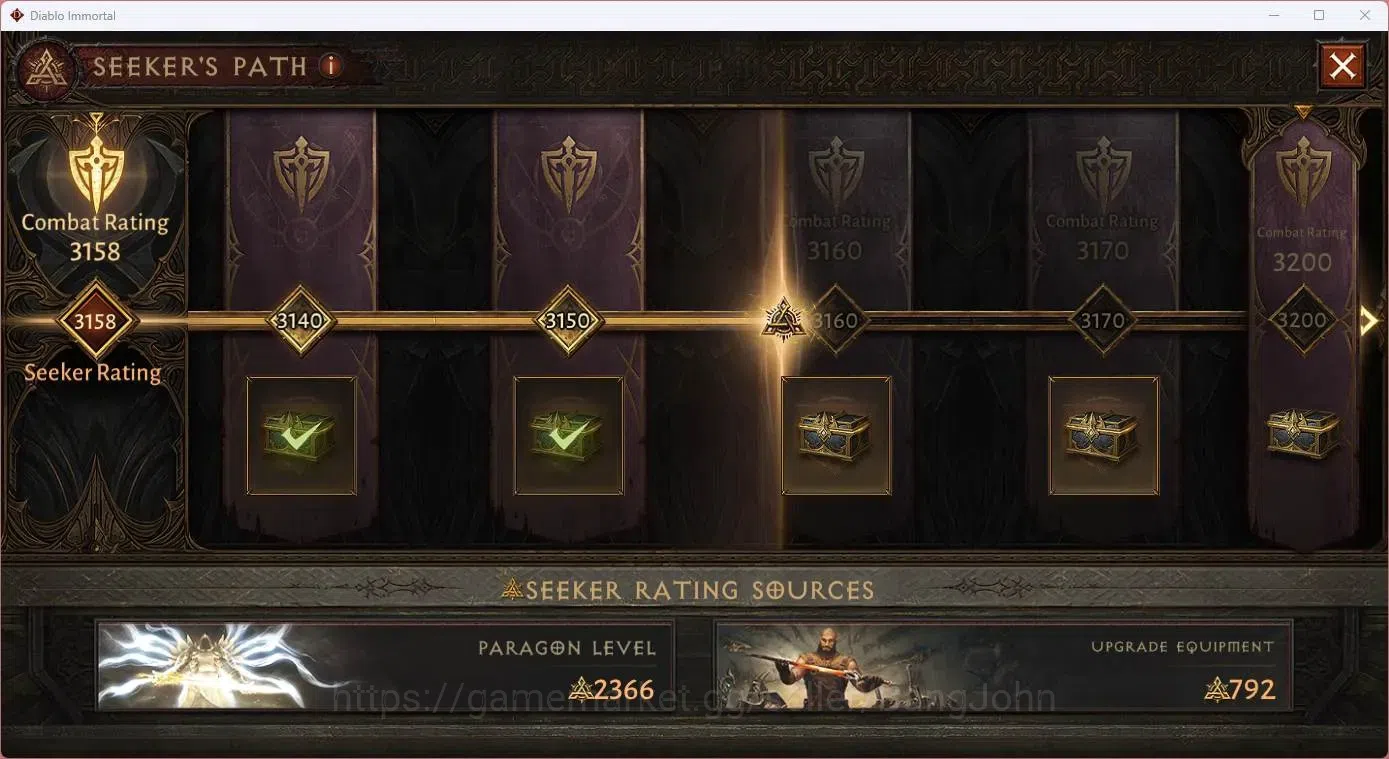 Diablo Immortal Accounts SEA - Vasily | 60 (933) Barbarian-Vanquisher | CR image 4