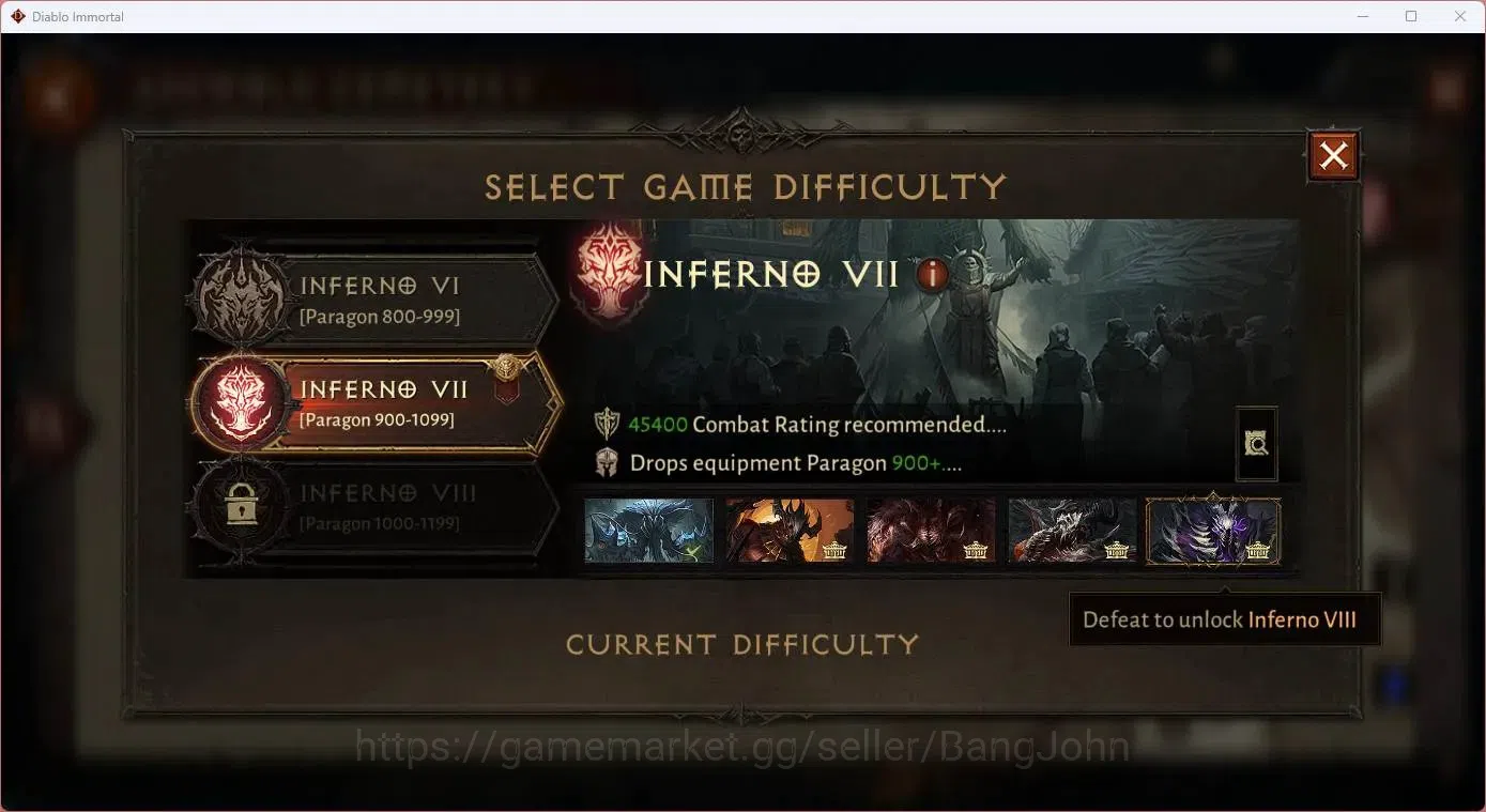 Diablo Immortal Accounts SEA - Vasily | 60 (933) Barbarian-Vanquisher | CR image 5