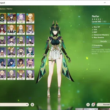 Genshin Impact Accounts Others ASIA|AR43|3 limited+(Nefer,Lauma,Varka)+ char STD (mona,aino,keqing,ETC)|MC