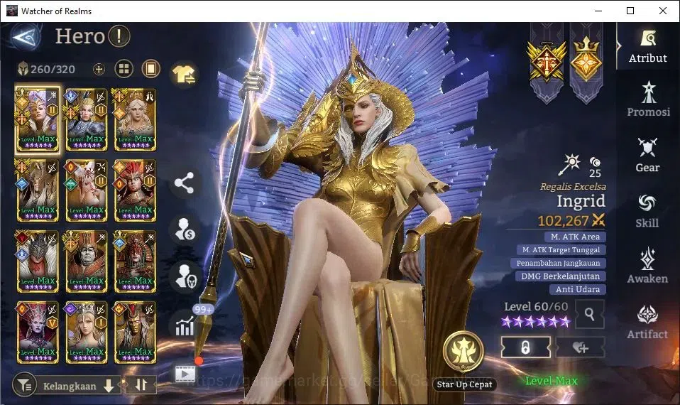 Watcher of Realms Accounts GLOBAL 60x|12M Power|22K Gems|14 Lord[ValderonA3,I image 15