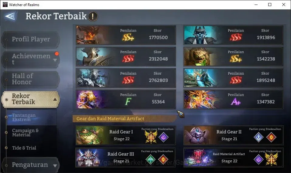 Watcher of Realms Accounts GLOBAL 60x|12M Power|22K Gems|14 Lord[ValderonA3,I image 7