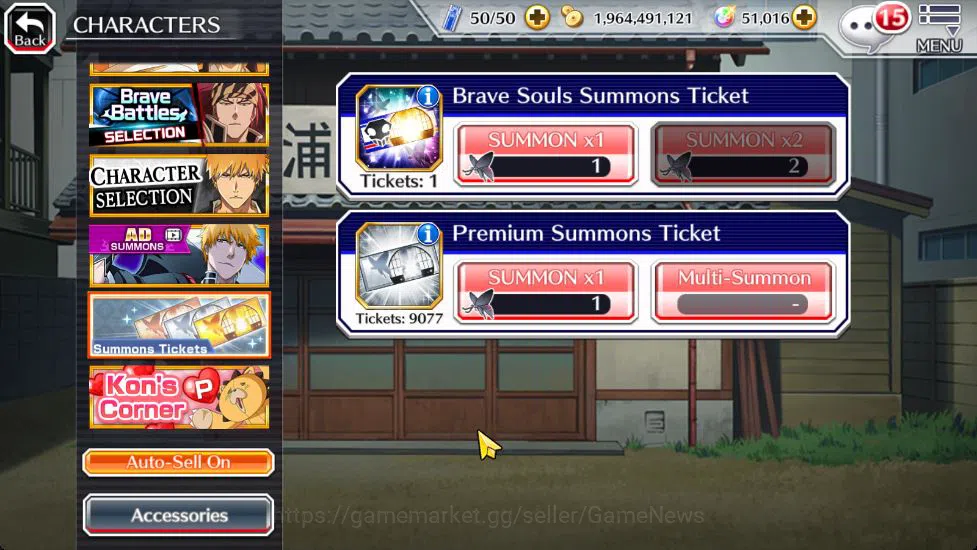 Bleach: Brave Souls Accounts [Global] 51K Orbs|Gisele,Candice TYBW26,Ganju,Uryu image 5