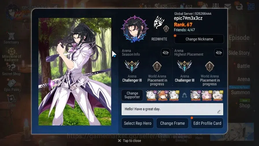 Epic Seven Accounts GLOBAL Unverif|New Era|13 ML(Salome,LOTS,Belian,WO image 2
