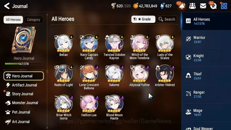 Epic Seven Accounts GLOBAL Unverif|New Era|13 ML(Salome,LOTS,Belian,WO image 6