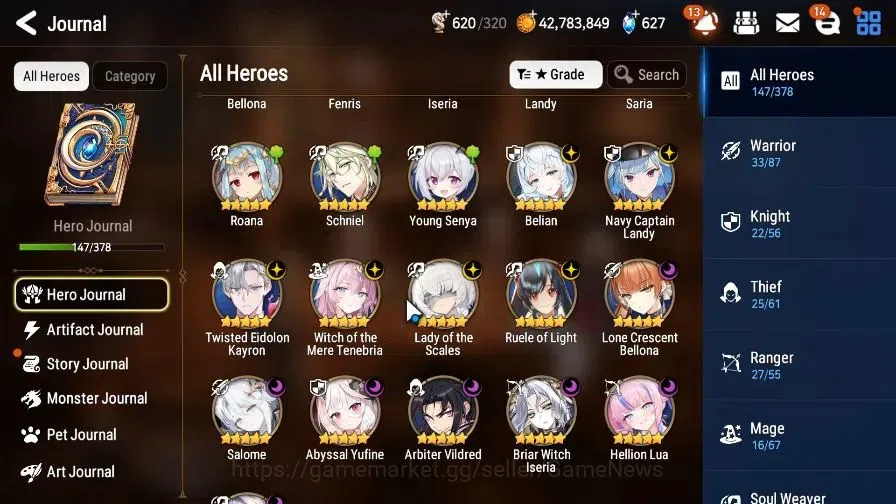 Epic Seven Accounts GLOBAL Unverif|New Era|13 ML(Salome,LOTS,Belian,WO image 9