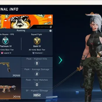 Blood Strike Accounts Collab Skin ASIA| 2 Collab Gun 7DS:Kar98K, QBZ95 | Striker ETHAN BLEACH | 8 Ultra Gun | 4 Ultra