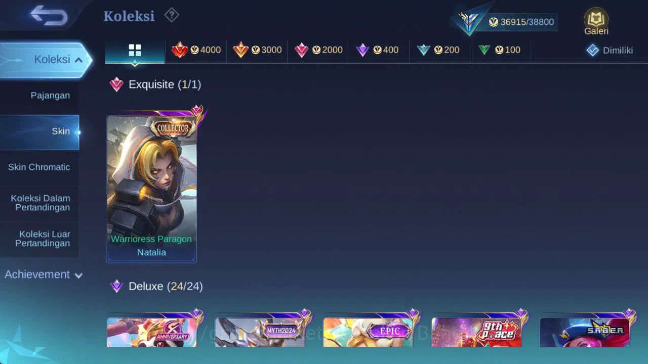 Mobile Legends: Bang Bang Accounts skin 179, Hero 109, Lunar sun, Dtamer ling, venom( image 3