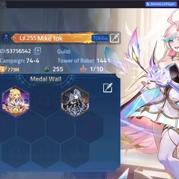 Mobile Legends: Adventure Accounts Global 706**|Lv.255|Camp 74-4|VIP 10|Power:779M|9 Nexus|39 Awakening|Hero 285|11