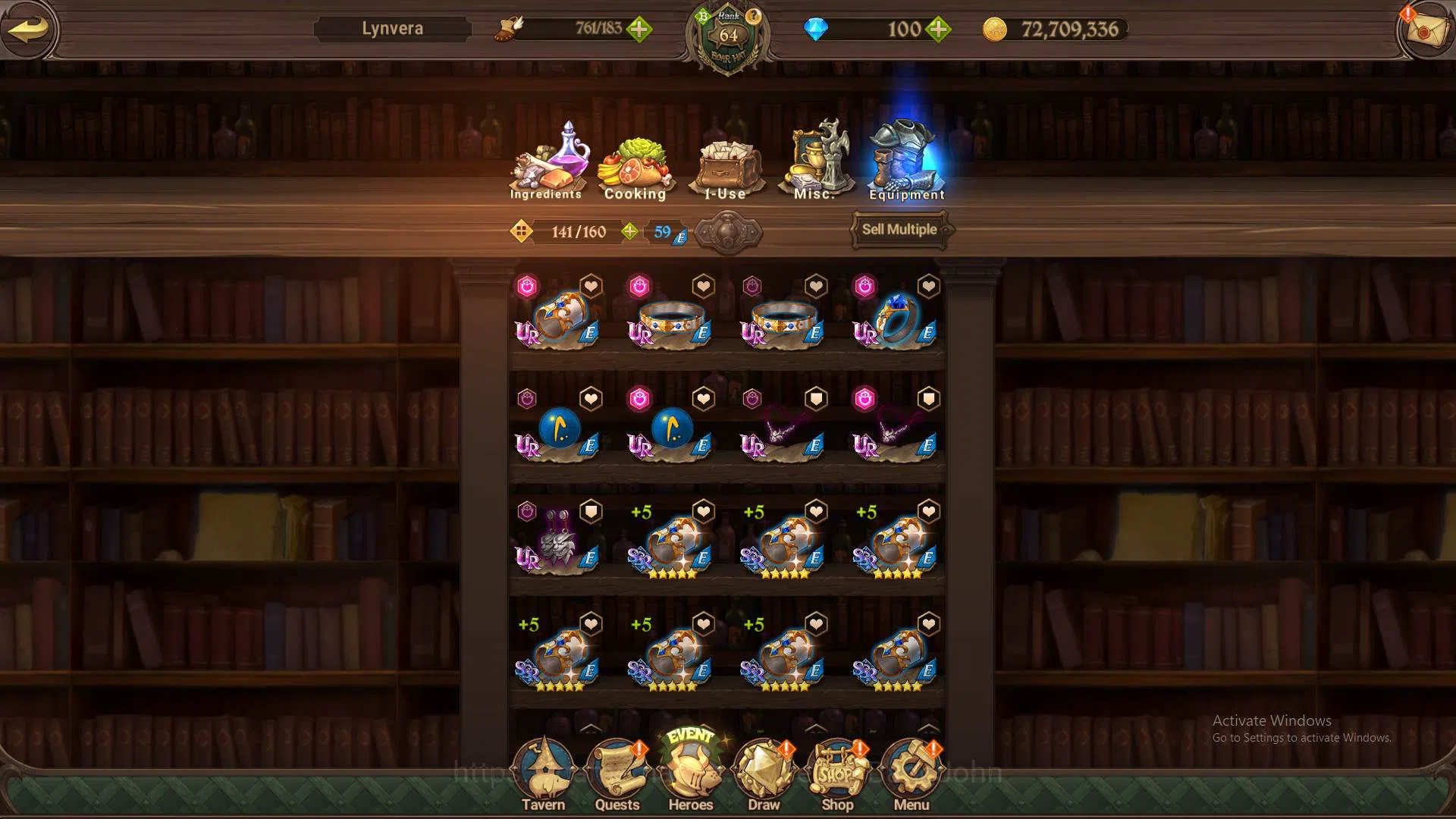 The Seven Deadly Sins: Grand Cross Accounts Others ASIA|2.3m CC|LS 75|1LR Elizabeth|Full Collab FF|UR 7