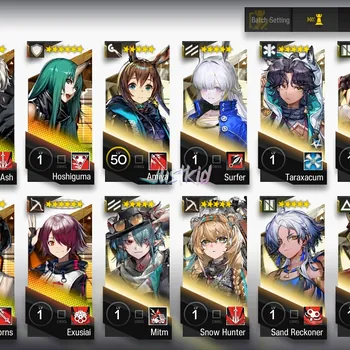 Arknights Accounts Starter ARKNIGHTS GLOBAL STARTER 8*6 , 2 LIMITED WANG,VIRTUOSA