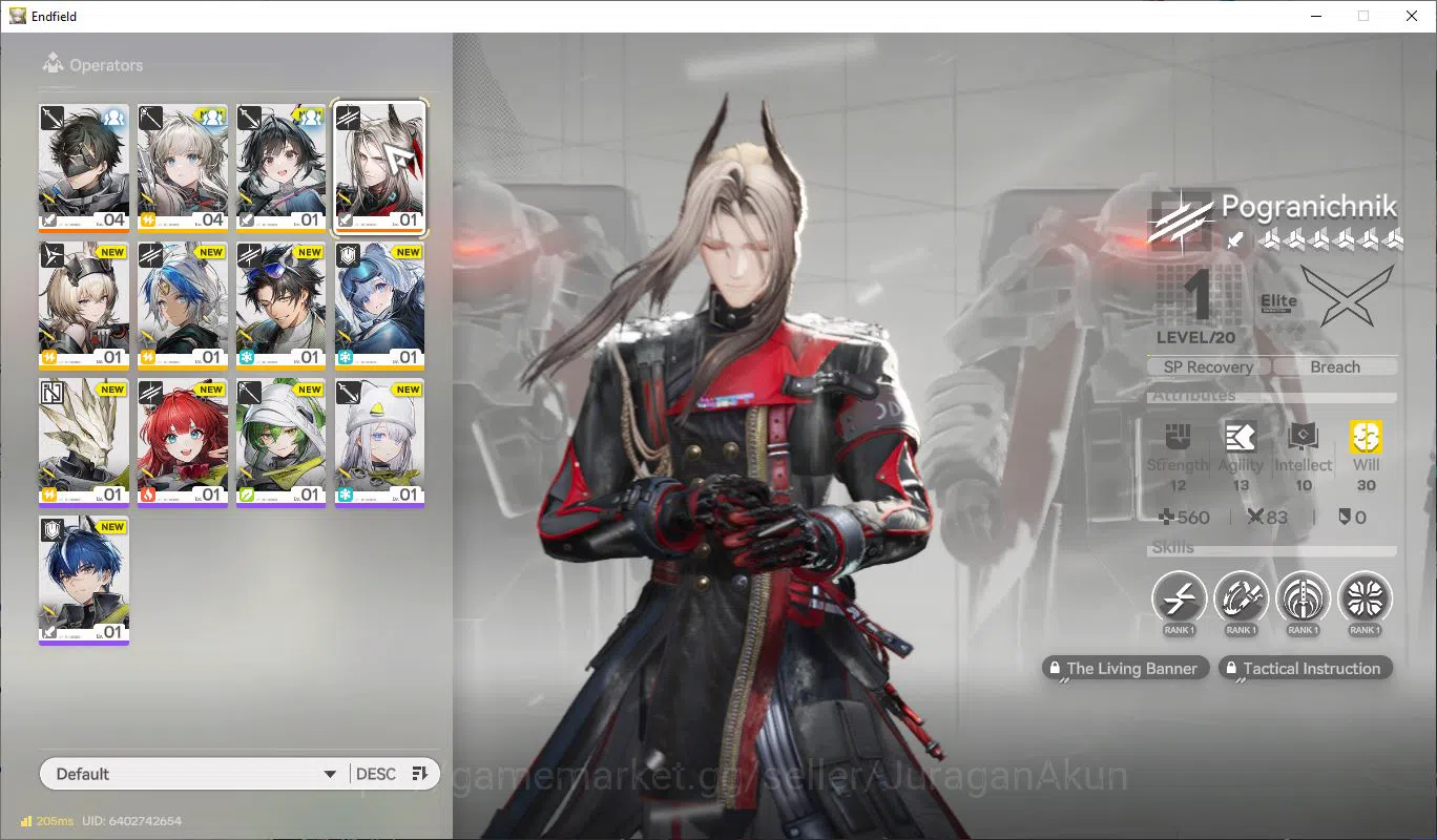 Arknights: Endfield Accounts NA/EU Level 2 | Meta Starter 1 SSR (Pogranichnik)  image 1