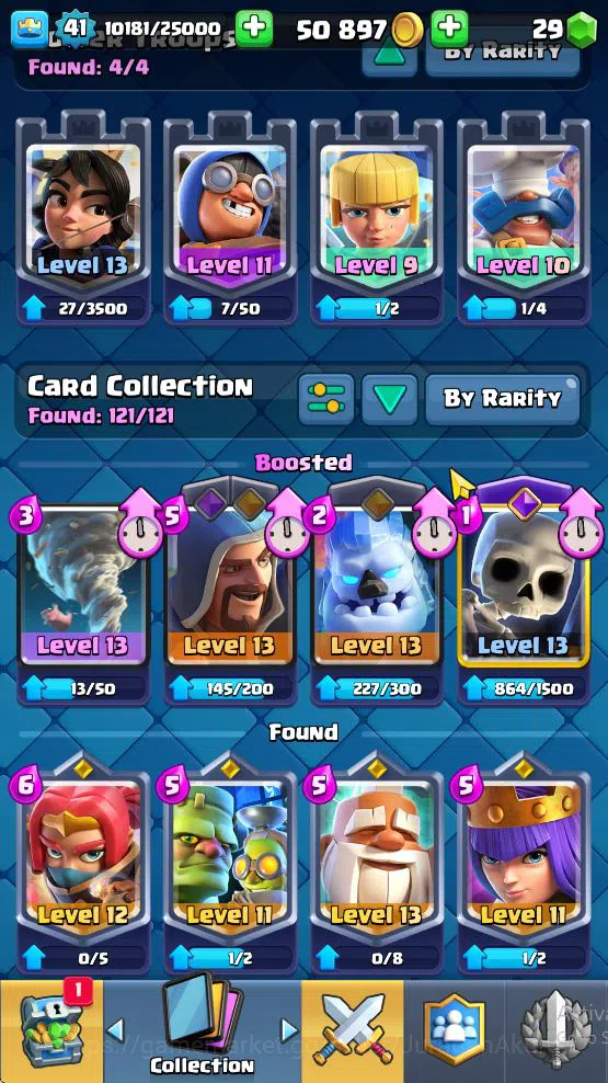 Clash Royale Accounts Midgame Lvl 41|Trophy 7843|KTL 14|Limited Skin|Card 121| 1 Hero 6 EVO 8 Champ 21 Legendary 33 Epic,30 4