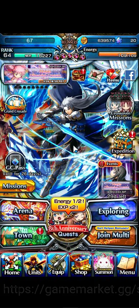 Grand Summoners Accounts Mid-Game Global|Rank 64|44 RGB|23 Ascend|RoyTW,EmiyaTW,Summer