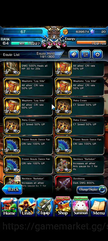 Grand Summoners Accounts Mid-Game Global|Rank 64|44 RGB|23 Ascend|RoyTW,EmiyaTW,Summer 11
