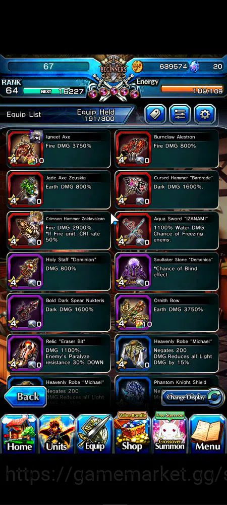 Grand Summoners Accounts Mid-Game Global|Rank 64|44 RGB|23 Ascend|RoyTW,EmiyaTW,Summer 12